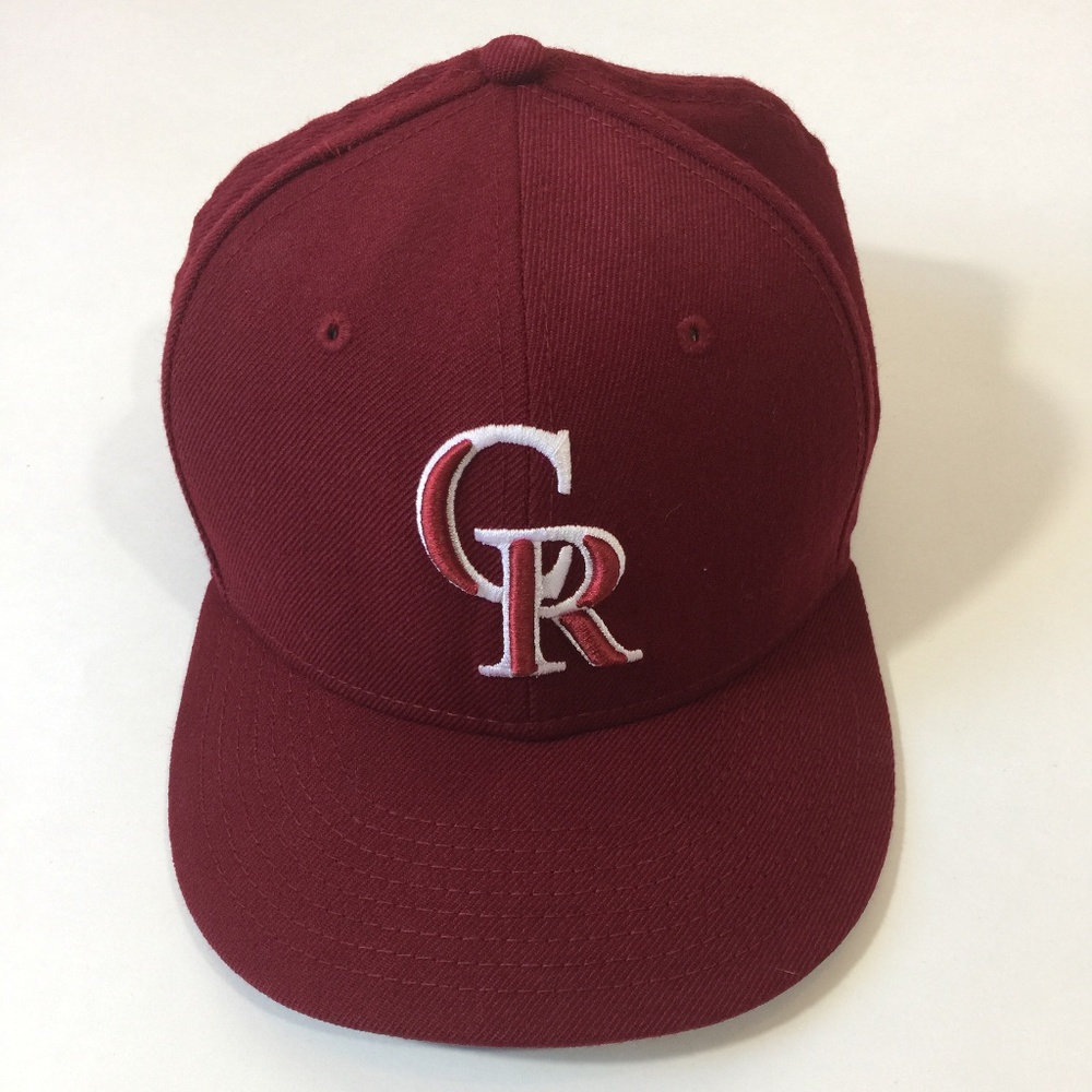 Burgundy Colorado Rockies Baseball Hat - 7 1/2